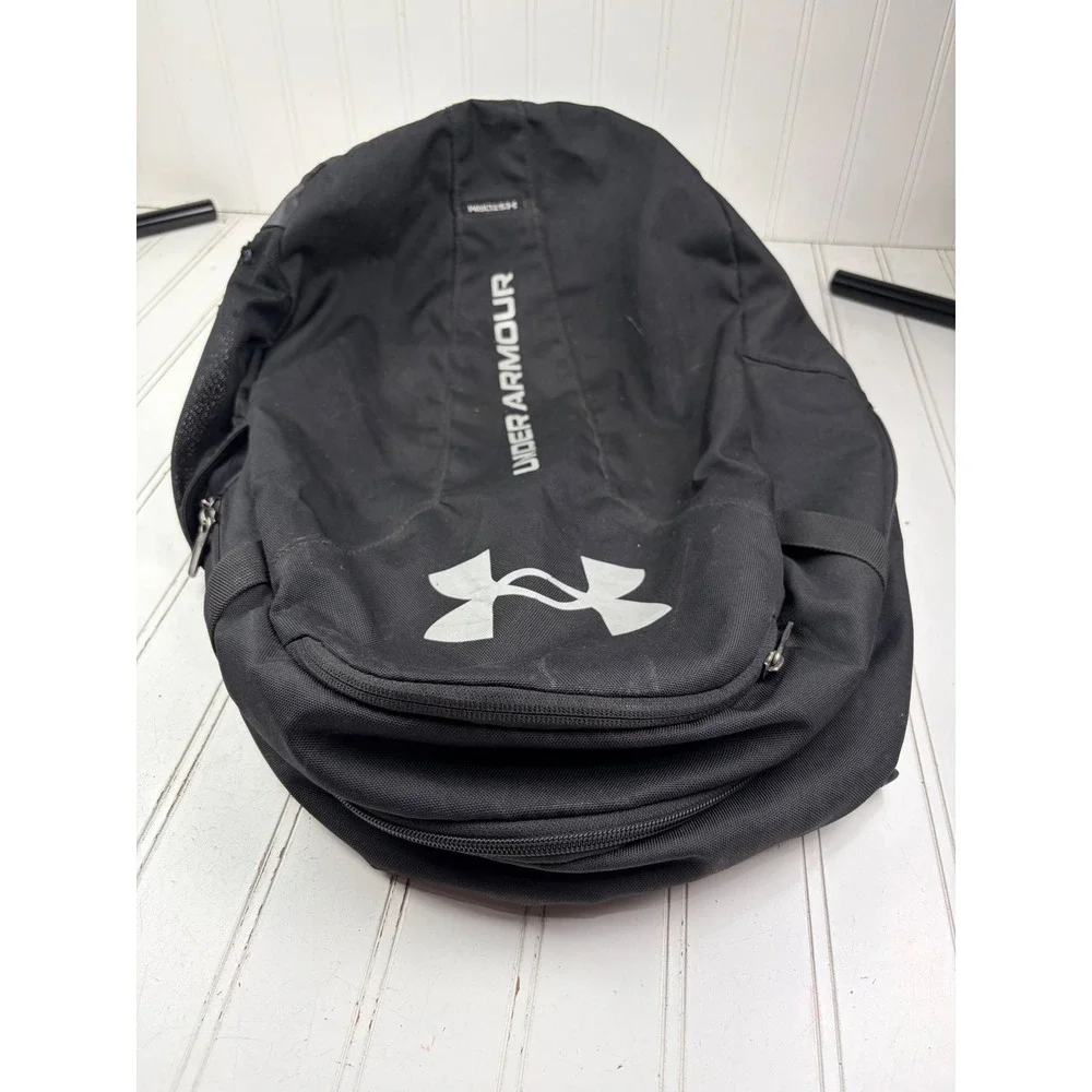 Under Armour Hustle Lite Black UA Storm Water Resistant Laptop Backpack Bag Mens
